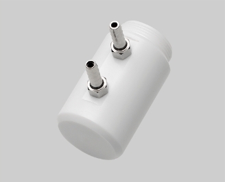 Flow-through adapter with gas ports for GMP252