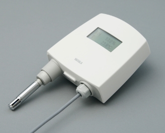 HMT120 Cleanroom and HVAC Dewpoint and Temperature Transmitter, Wall Model, Display, Current Loop