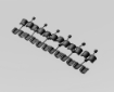 Rubber plugs for sealing the 19266HM plastic tubes, 12 pcs, for HMP44 probes