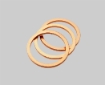 Sealing ring set, copper ISO G1/2&quot;, 3 pcs, for DMT152 and MMT162