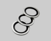 Sealing ring set, U-seal ISO G1/2&quot;, 3 pcs, for MMT162