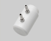 Flow-through adapter with gas ports for GMP252