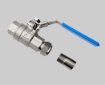 Ball valve 1/2&quot; with ISO 1/2&quot; welding joint