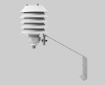 Radiation Shield with Mast Installation Kit DTR250A for GMP251/252 Use in Outdoors